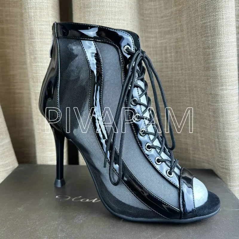 Womens Mesh Stilettos High Heels Dance Shoes Patent Peep Toe Lace Up Dance Heels Womens Pumps Shoes Ballroom Jazz Dance Heels
Womens Mesh Stilettos High Heels Dance Shoes Patent Peep Toe Lace Up Dance Heels Womens Pumps Shoes Ballroom Jazz Dance Heels