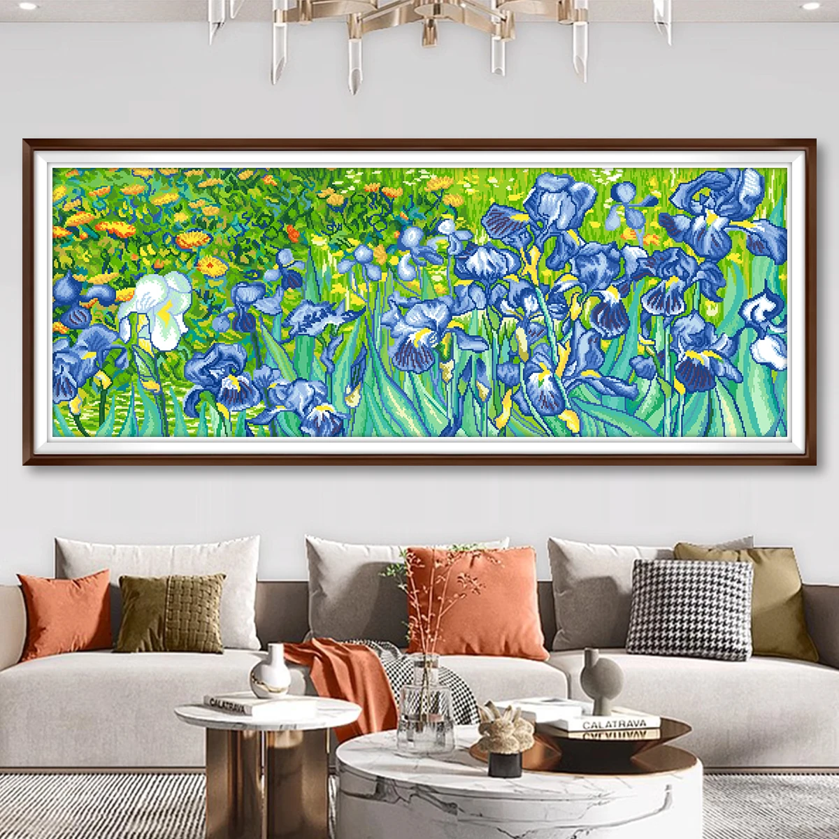 Van Gogh Iris Cross Stitch Modern mat Handmade Embroidery Living Room Bedroom Decorative Artwork Cotton Fabric White
Van Gogh Iris Cross Stitch Modern mat Handmade Embroidery Living Room Bedroom Decorative Artwork Cotton Fabric White