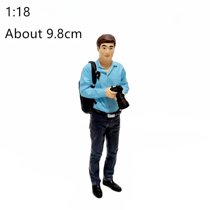 New 1:18 Scale 1Pcs Resin Model DIY Scene Accessory Photographer With Camera Backpack Action Figure Collection Display Toys Fans
New 1:18 Scale 1Pcs Resin Model DIY Scene Accessory Photographer With Camera Backpack Action Figure Collection Display Toys Fans