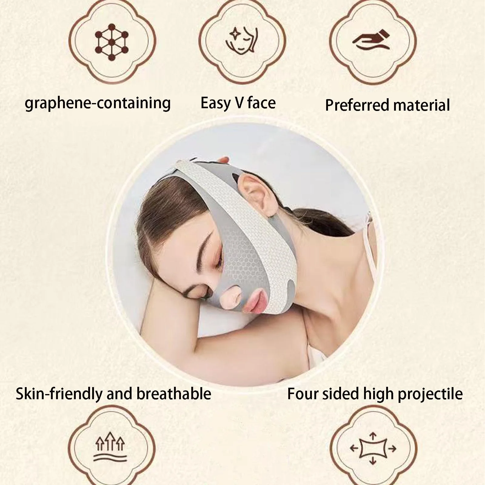 1pcs Lazy skincare miracle! Graphene lifting bandage, quietly becoming beautiful even while sleeping
1pcs Lazy skincare miracle! Graphene lifting bandage, quietly becoming beautiful even while sleeping