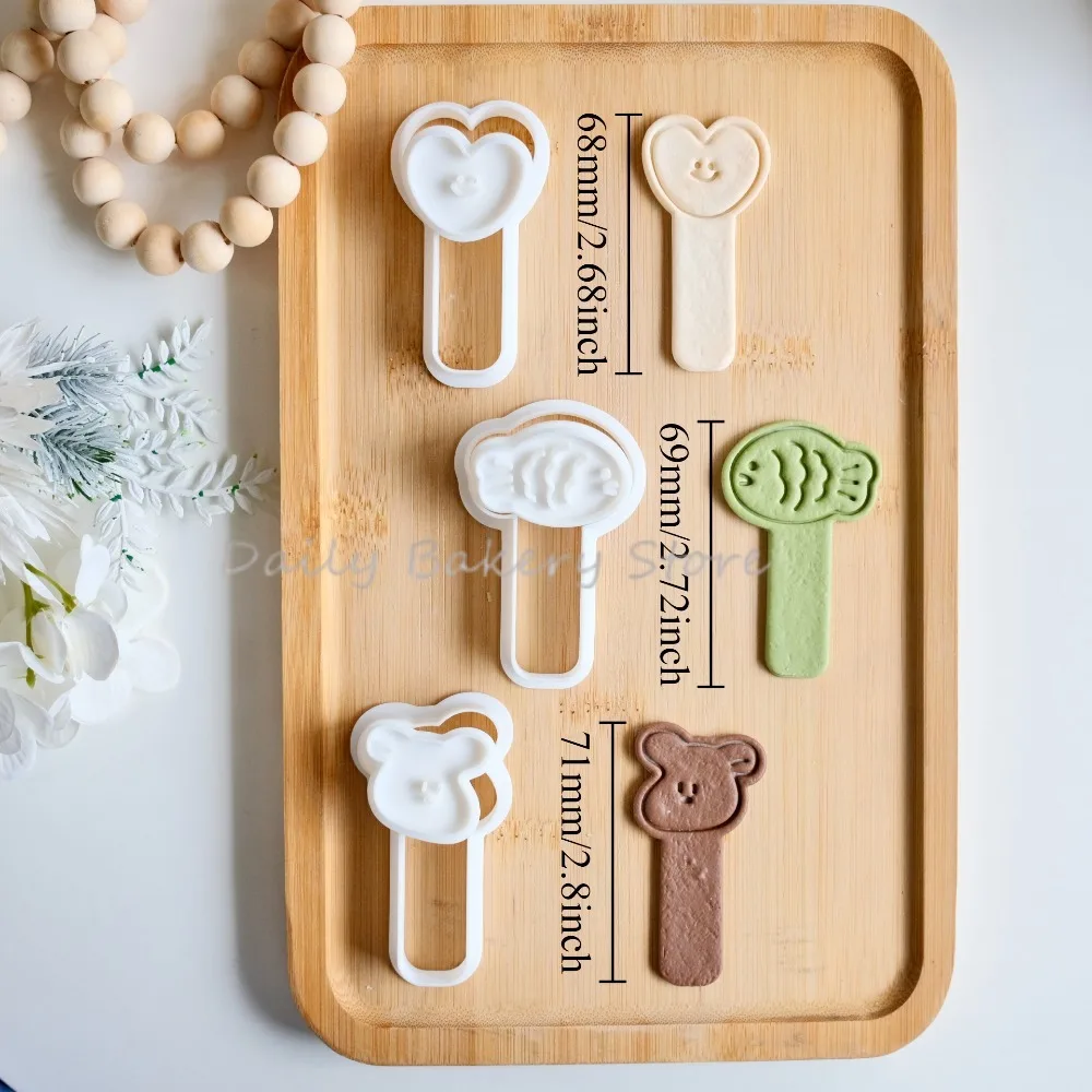 3pcs Love Puppy Cat Shape Cookie Cutter Cartoon ToastCute Animal Lollipop Cookie Mold Fondant Stamp Cookie Cutter Baking Tool
3pcs Love Puppy Cat Shape Cookie Cutter Cartoon ToastCute Animal Lollipop Cookie Mold Fondant Stamp Cookie Cutter Baking Tool