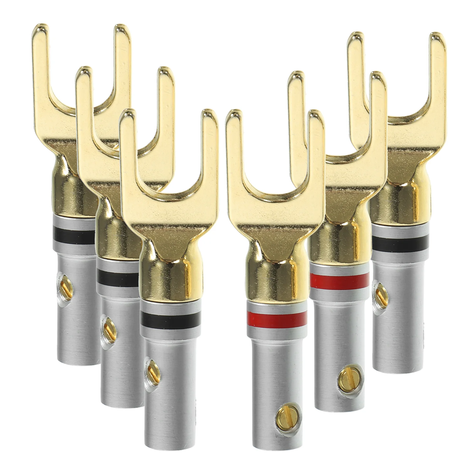 6 Pcs Speaker Cable Connector Connectors Speakers Plug Accessory Post Spade Wire Aluminum Alloy for Monitor
6 Pcs Speaker Cable Connector Connectors Speakers Plug Accessory Post Spade Wire Aluminum Alloy for Monitor