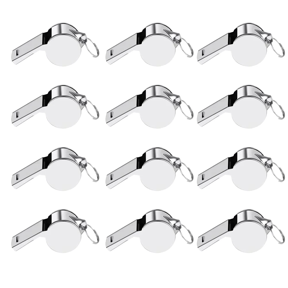 12 Pcs Stainless Steel Whistle Durable Metal Camping Tool Portable Aid Referee Outdoor Accessories Loud Sound
12 Pcs Stainless Steel Whistle Durable Metal Camping Tool Portable Aid Referee Outdoor Accessories Loud Sound