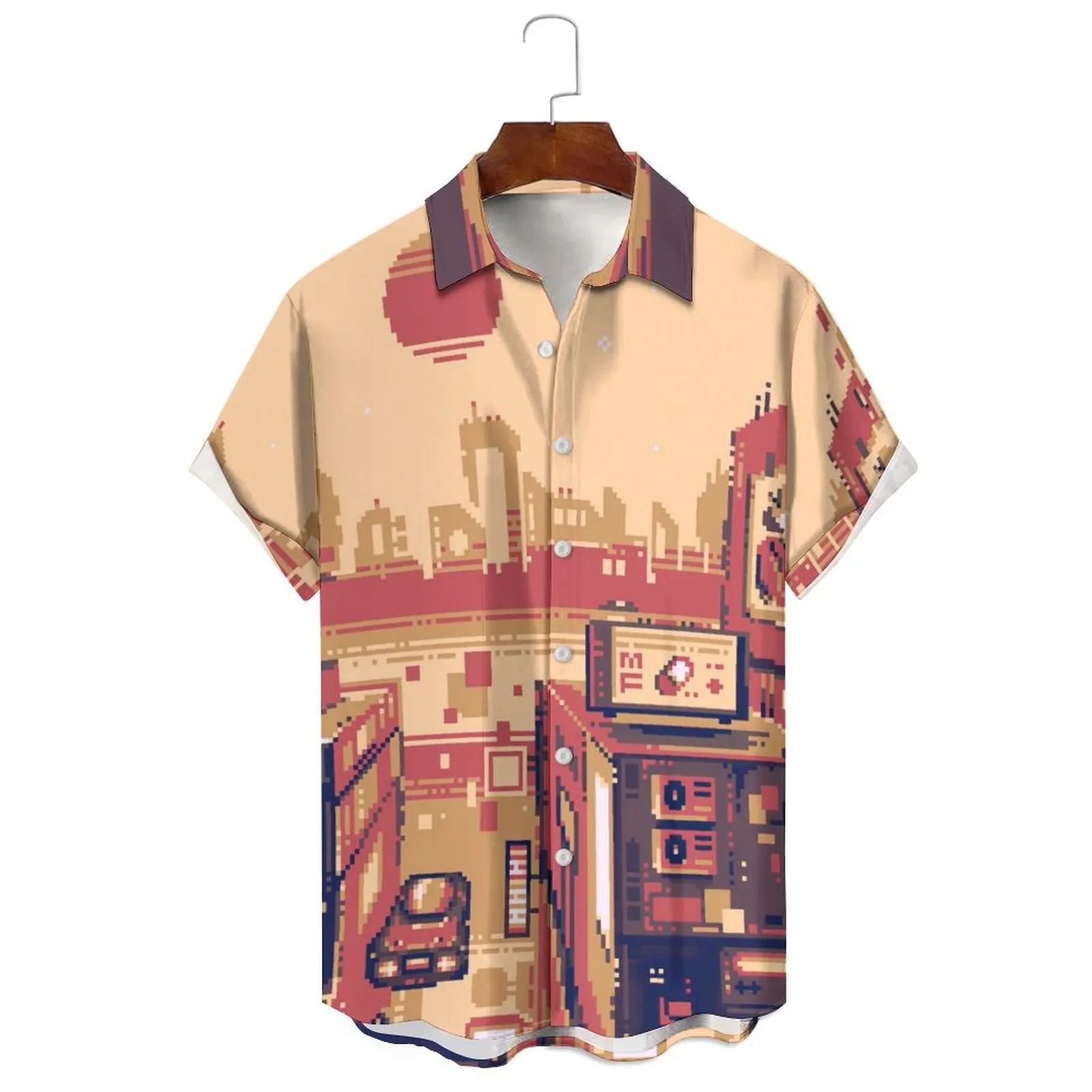 Men's/Women's Summer Casual Casual Solid Color Fashion Abstract Style Illustration Print Daily Can Wear Short-Sleeved Shirt
Men's/Women's Summer Casual Casual Solid Color Fashion Abstract Style Illustration Print Daily Can Wear Short-Sleeved Shirt
