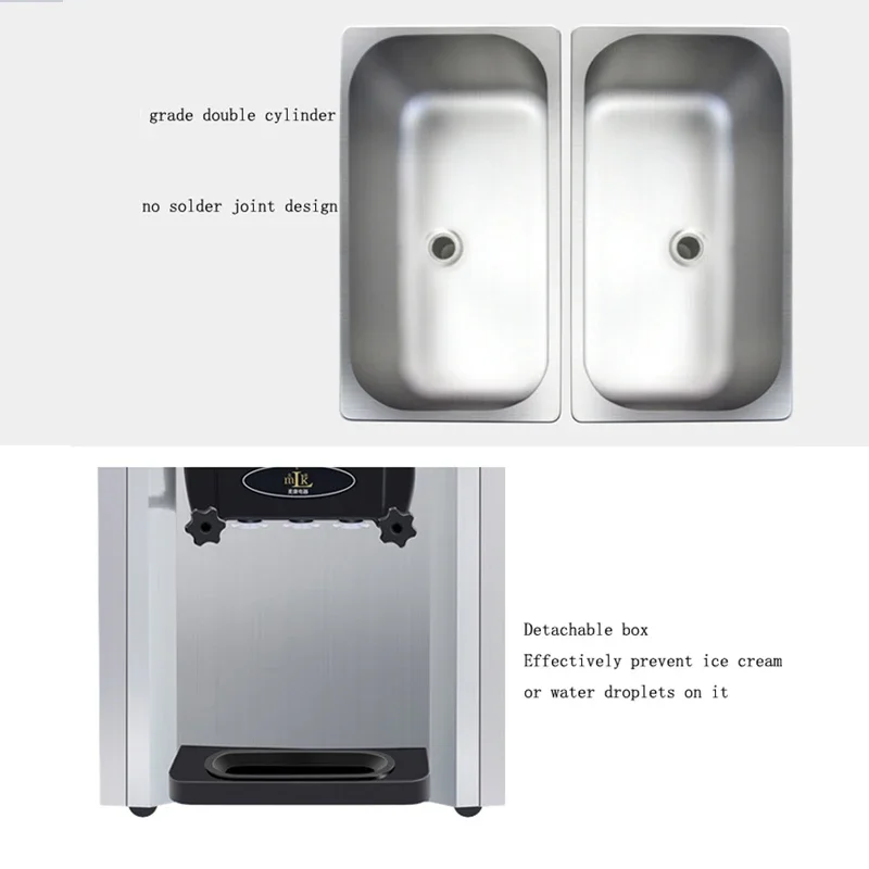 304 Stainless Steel 2+1 Flavor Snow Cone Machine Adjustable Hardness Commercial Equipment For Multiple Fruit Flavor Shaved Ice
304 Stainless Steel 2+1 Flavor Snow Cone Machine Adjustable Hardness Commercial Equipment For Multiple Fruit Flavor Shaved Ice