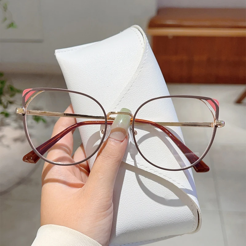 KAMMPT Vintage Cat Eye Glasses Women Fashion Hollowed Rim Decorative Eyeglasses New Trendy Blue Light Blocking Optical Frames
KAMMPT Vintage Cat Eye Glasses Women Fashion Hollowed Rim Decorative Eyeglasses New Trendy Blue Light Blocking Optical Frames