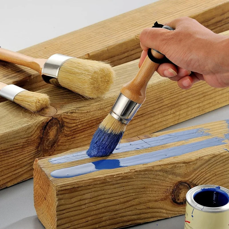 Chalk Paint Brushes For Furniture, Round Paint Brush Set,Wax Brush,Stencil Brushes 1 Oval Brush And 3 Round Brushes Durable
Chalk Paint Brushes For Furniture, Round Paint Brush Set,Wax Brush,Stencil Brushes 1 Oval Brush And 3 Round Brushes Durable