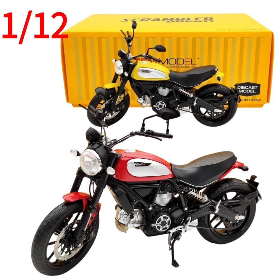 TSM Model 1:12 Ducati Scrambler Classic 803cc (2015) Diecast Motorcycle Model Alloy Collectible Display Toys for Boys
TSM Model 1:12 Ducati Scrambler Classic 803cc (2015) Diecast Motorcycle Model Alloy Collectible Display Toys for Boys