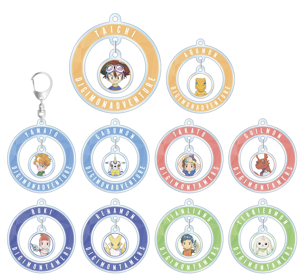 Agumon Digimon Yagami Taichi Piyomon Tailmon Ishida Yamato Palmon Ishida Yamato Takaishi Takeru Acrylic Keychain Bag Pendant
Agumon Digimon Yagami Taichi Piyomon Tailmon Ishida Yamato Palmon Ishida Yamato Takaishi Takeru Acrylic Keychain Bag Pendant