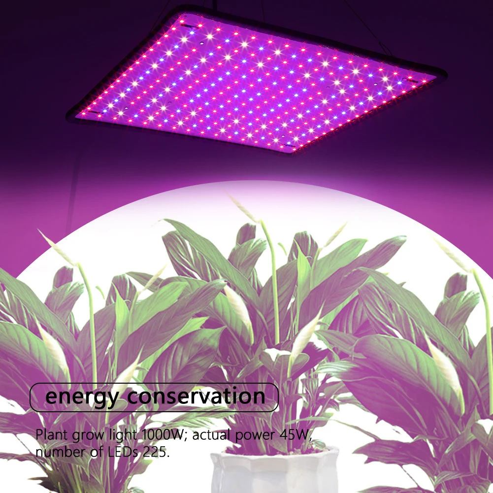 45W LED Plant Lamp Red + Blue + White Square Full Spectrum Plant Light LED Grow Light for Indoor Gardening Vegetables Grow Tent
45W LED Plant Lamp Red + Blue + White Square Full Spectrum Plant Light LED Grow Light for Indoor Gardening Vegetables Grow Tent