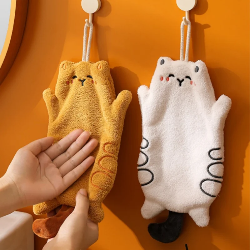 Cute Cat Coral Fleece Hand Towel Absorbent Quickly Dry Kitchen Wipe Dishwashing Cloth Bathroom Hanging Towels
Cute Cat Coral Fleece Hand Towel Absorbent Quickly Dry Kitchen Wipe Dishwashing Cloth Bathroom Hanging Towels