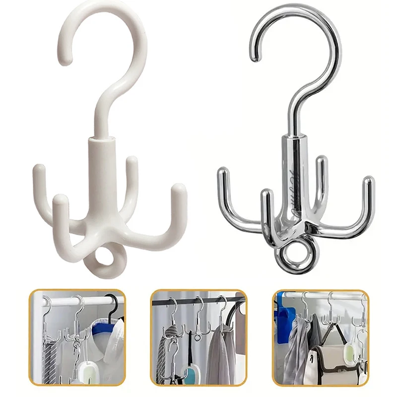 1pc Multifunctional Rotating Plastic Hook Punch Free 4-Claw Rotation Coat Hanger Belt Organizer Wardrobe Belt Hanger
1pc Multifunctional Rotating Plastic Hook Punch Free 4-Claw Rotation Coat Hanger Belt Organizer Wardrobe Belt Hanger