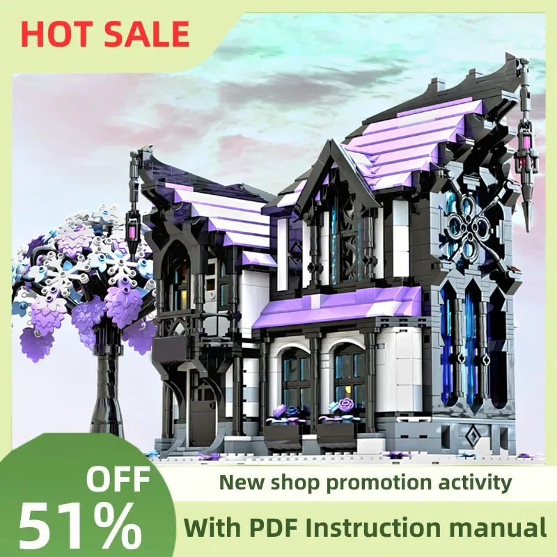 New 2313Pcs Moc European Medieval Street View Amethyst Potion Shop Model Building Blocks Diy Creative Ideas Kidtoy Birthday Gift
New 2313Pcs Moc European Medieval Street View Amethyst Potion Shop Model Building Blocks Diy Creative Ideas Kidtoy Birthday Gift