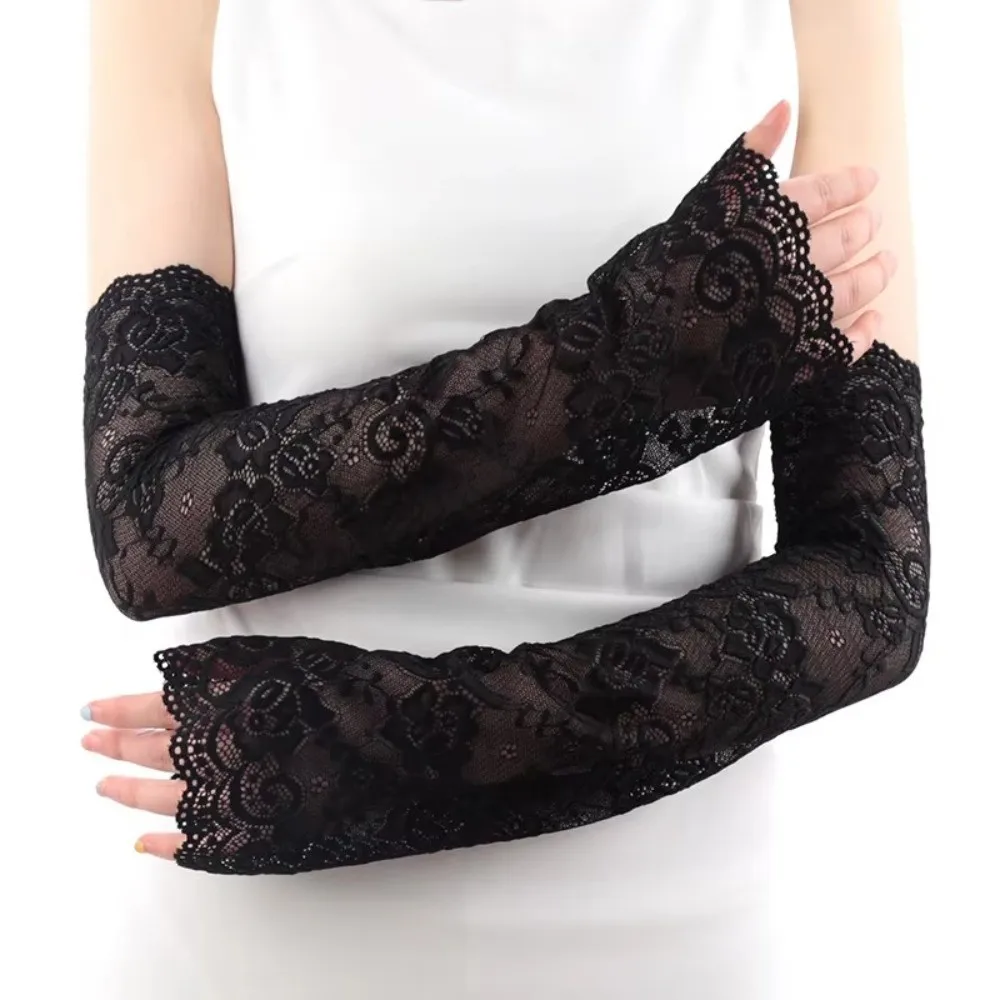 Mesh Lace Sun Protection Arm Sleeves Breathable Floral Embroidery Floral Lace Arm Sleeves Elastic Sleeve Arm Warmers
Mesh Lace Sun Protection Arm Sleeves Breathable Floral Embroidery Floral Lace Arm Sleeves Elastic Sleeve Arm Warmers