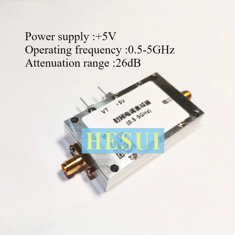 0.5-5GHz RF electrical attenuator Voltage control Adjustable broadband signal modulation microwave
0.5-5GHz RF electrical attenuator Voltage control Adjustable broadband signal modulation microwave