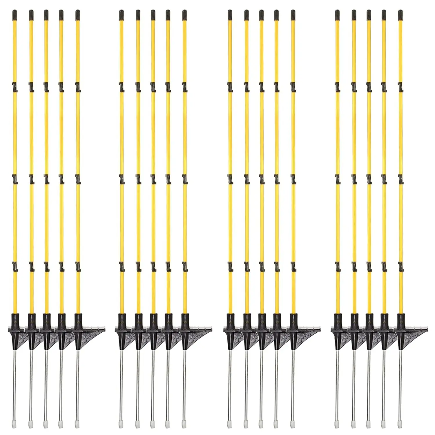 46" Fiberglass Step-In Electric Fence Posts, 20-Pack for Temporary Fencing, Livestock, Garden & Snow
46" Fiberglass Step-In Electric Fence Posts, 20-Pack for Temporary Fencing, Livestock, Garden & Snow