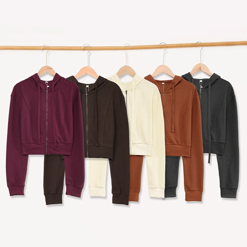 Autumn New Thermal Zip-Up Hoodies for Women Solid Color Streetwear Cool Long-Sleeve Hooded Cropped Sweatshirt sudadera
Autumn New Thermal Zip-Up Hoodies for Women Solid Color Streetwear Cool Long-Sleeve Hooded Cropped Sweatshirt sudadera
