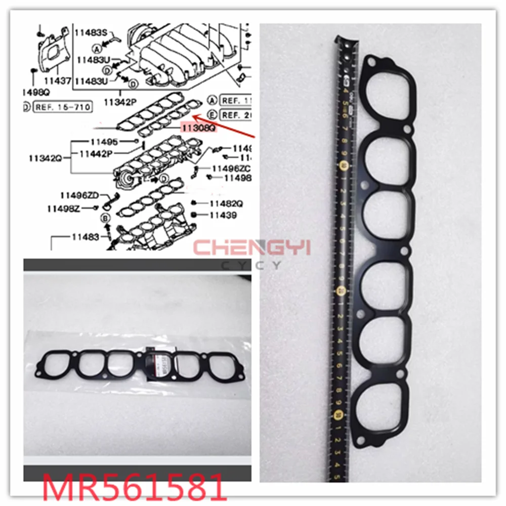 6G75 24V Engine Parts Intake And Exhaust Manifold Gasket For Pajero Montero V67W V77W V87W V97W MR561581
6G75 24V Engine Parts Intake And Exhaust Manifold Gasket For Pajero Montero V67W V77W V87W V97W MR561581