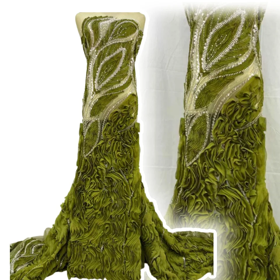 Роскошная африканская ткань, кружево 5 ярдов, 3D кружево, высокое качество, 2025 г., белые блестки, французские кружевные ткани с бисером для свадебного шитья, SZ1224
Роскошная африканская ткань, кружево 5 ярдов, 3D кружево, высокое качество, 2025 г., белые блестки, французские кружевные ткани с бисером для свадебного шитья, SZ1224