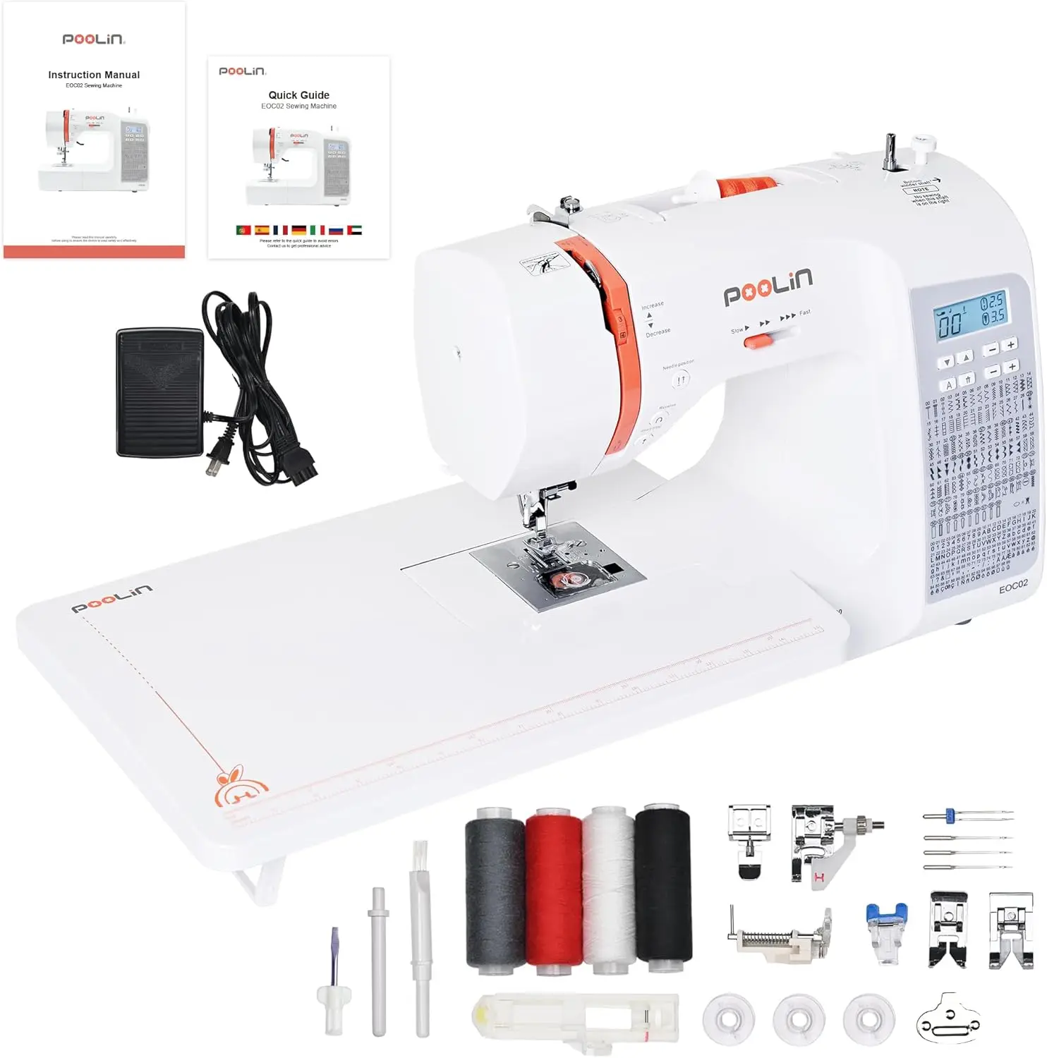 Computerized Sewing Machine 200 Stitches Seven Feet LCD Screen Wide Table Automatic Needle Threader
Computerized Sewing Machine 200 Stitches Seven Feet LCD Screen Wide Table Automatic Needle Threader