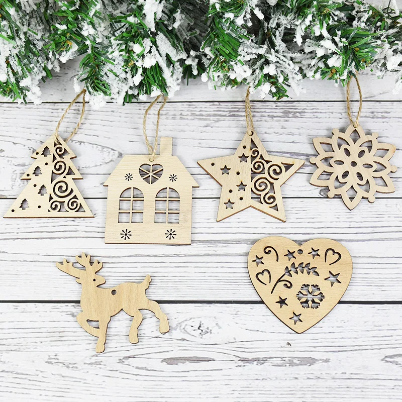 5pcs Wooden Hanging Ornaments for Christmas DIY Unfinished Wood Crafts Cutouts for Christmas Tree Hanging Ornaments Gift Tag
5pcs Wooden Hanging Ornaments for Christmas DIY Unfinished Wood Crafts Cutouts for Christmas Tree Hanging Ornaments Gift Tag