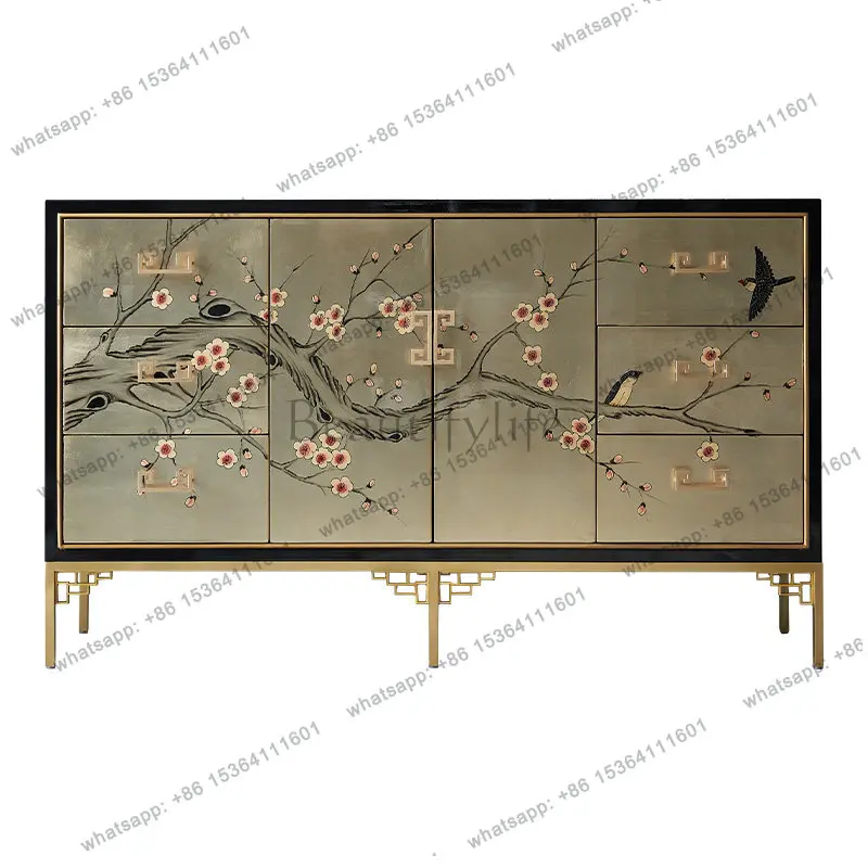 2026 New Chinese large apartment entrance cabinet and large-capacity sideboard
2026 New Chinese large apartment entrance cabinet and large-capacity sideboard