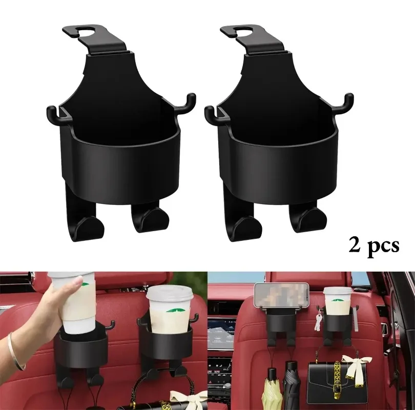 2Pcs Car Seat Headrest Hook Hanger Storage Organizer Universal with Cup Holder for Handbag Fit Universal Vehicle Car Accessories
2Pcs Car Seat Headrest Hook Hanger Storage Organizer Universal with Cup Holder for Handbag Fit Universal Vehicle Car Accessories