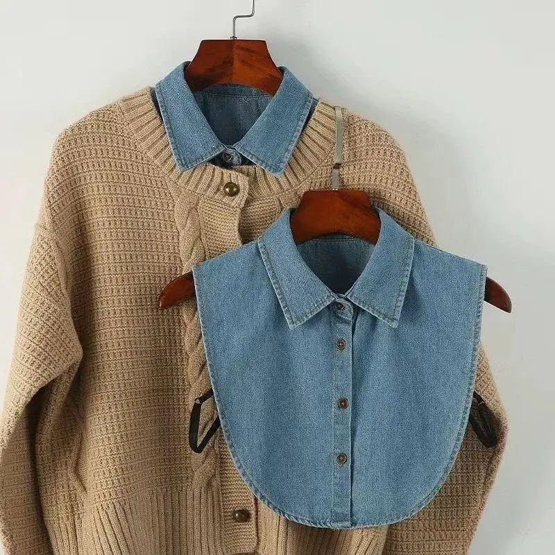 1PC Denim Fake Collar For Women Ladies False Collar Shirt Half Shirt Detachable Blouse Detachable Collar Clothes Accessories
1PC Denim Fake Collar For Women Ladies False Collar Shirt Half Shirt Detachable Blouse Detachable Collar Clothes Accessories