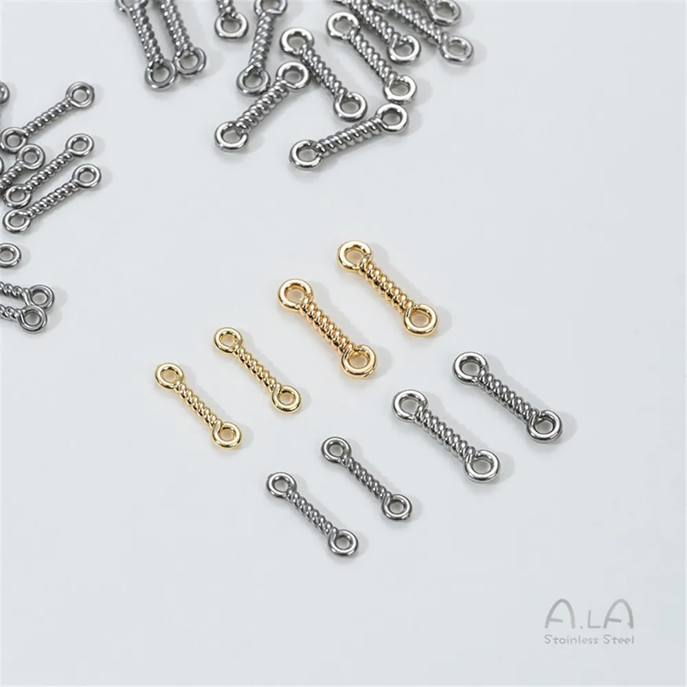 Titanium Steel Torsion Bar, Double-Hole Connecting Rod, Patterned Straight Tube, DIY Bracelet Stainless Steel Jewelry Accessorie
Titanium Steel Torsion Bar, Double-Hole Connecting Rod, Patterned Straight Tube, DIY Bracelet Stainless Steel Jewelry Accessorie