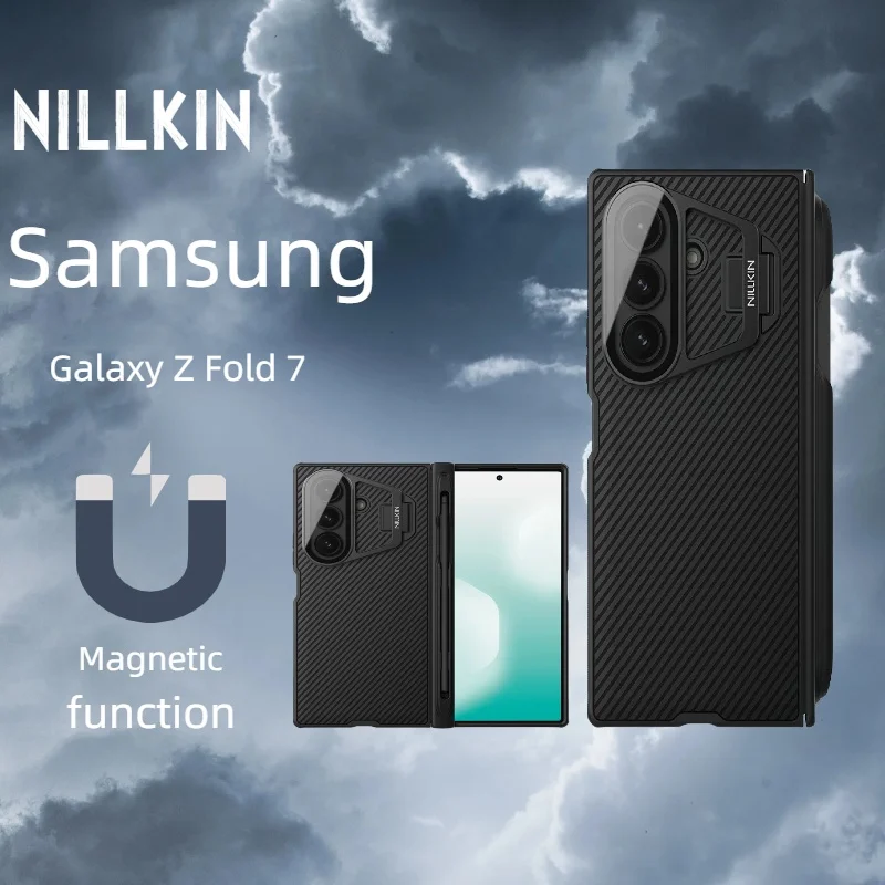 Nillkin for Samsung Galaxy Z Fold 7 Magnetic Flip Cover Camera Stand Phone Case Lens Protective Back Cover (S Pen version)
Nillkin for Samsung Galaxy Z Fold 7 Magnetic Flip Cover Camera Stand Phone Case Lens Protective Back Cover (S Pen version)