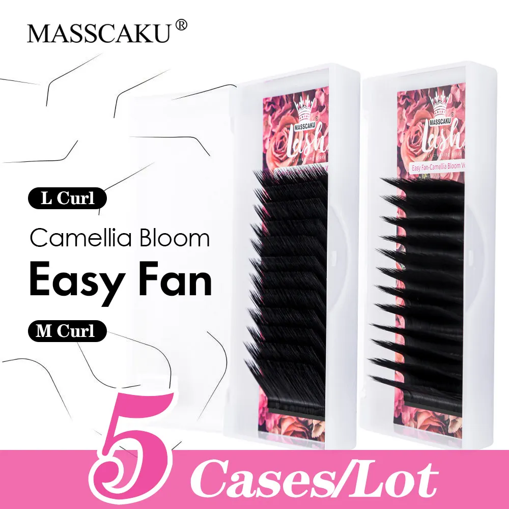 5cases/lot MASSCAKU Easy Fanning Blooming Eyelash Extension 0.07mm Thickness Camellia Automatic Flowering Eyelashes Bundles
5cases/lot MASSCAKU Easy Fanning Blooming Eyelash Extension 0.07mm Thickness Camellia Automatic Flowering Eyelashes Bundles
