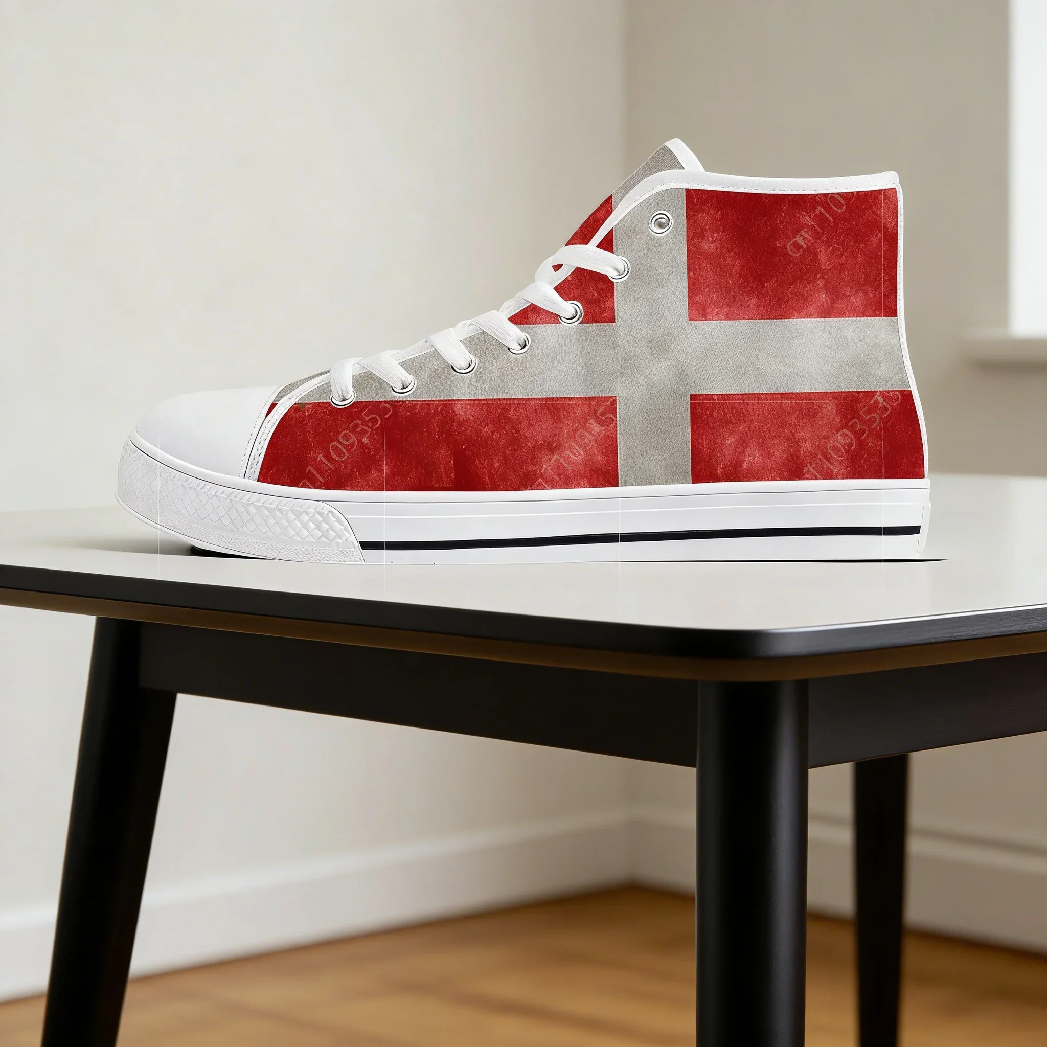 Danish Flag Custom High Top Canvas Sneakers, Unisex Casual Couple Shoes for Men Women Teenagers
Danish Flag Custom High Top Canvas Sneakers, Unisex Casual Couple Shoes for Men Women Teenagers