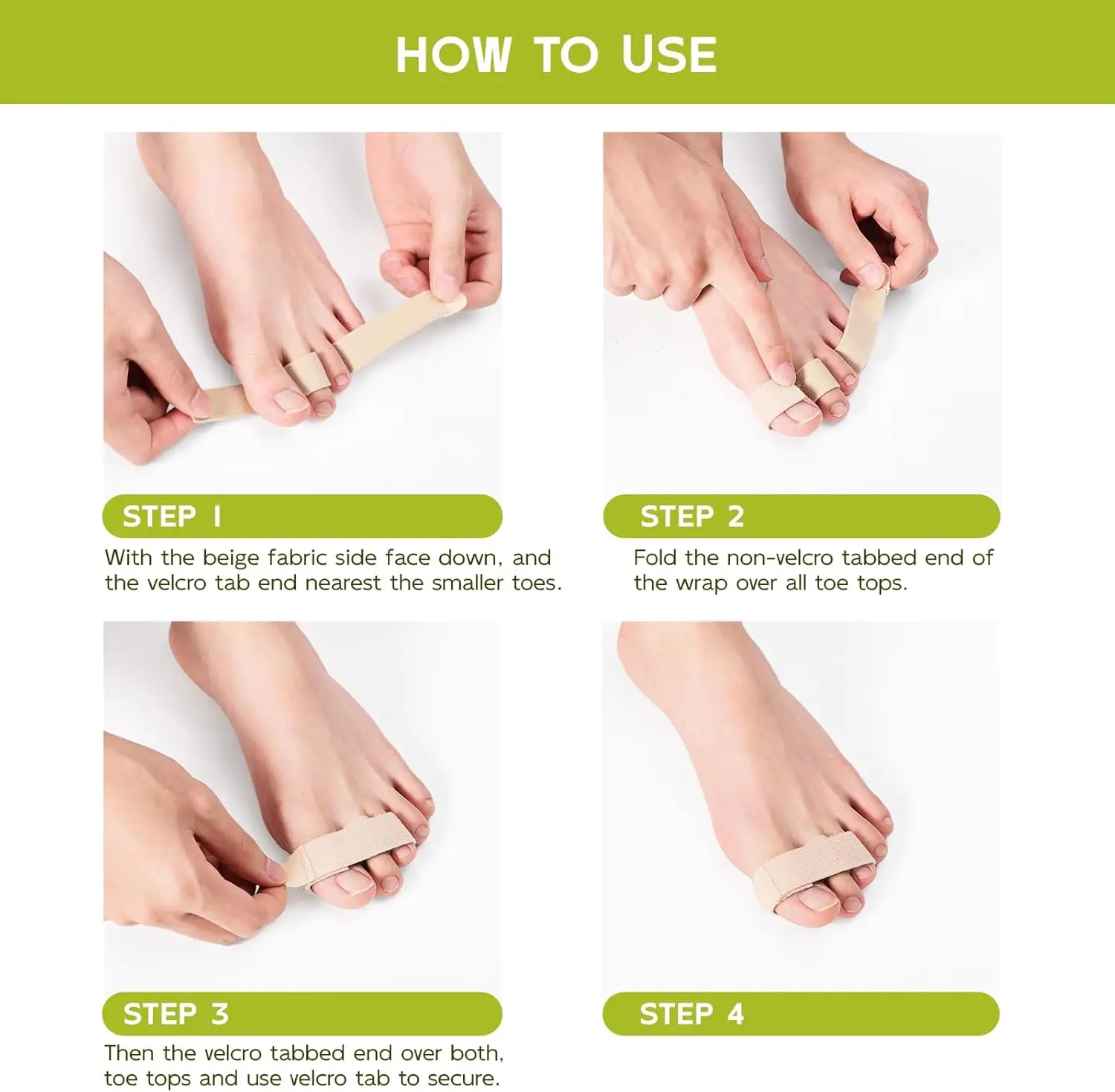 1/2/5/10Pcs Sumifun Beige Hammer Toe Straightener Toe Splint Bandage Correct Hammertoe Crooked & Overlapping Toes Protector Wrap
1/2/5/10Pcs Sumifun Beige Hammer Toe Straightener Toe Splint Bandage Correct Hammertoe Crooked & Overlapping Toes Protector Wrap