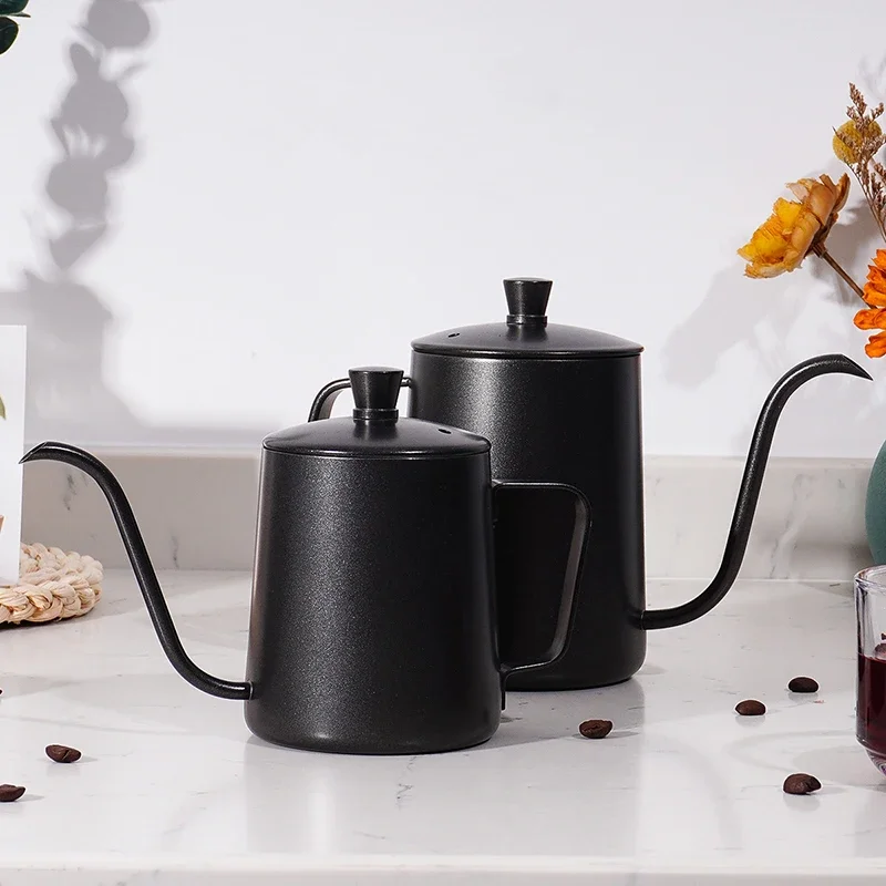 Portable Stainless Steel Drip Coffee Kettle, Long and Thin Spout, Suitable for Outdoor Camping 
Portable Stainless Steel Drip Coffee Kettle, Long and Thin Spout, Suitable for Outdoor Camping