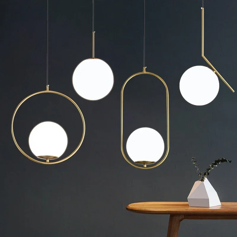 Glass Lampshade Pendant Lights Kitchen Island Dining Room Bedside Hanging Lamps For Ceiling Brass Modern Suspension Chandelier
Glass Lampshade Pendant Lights Kitchen Island Dining Room Bedside Hanging Lamps For Ceiling Brass Modern Suspension Chandelier