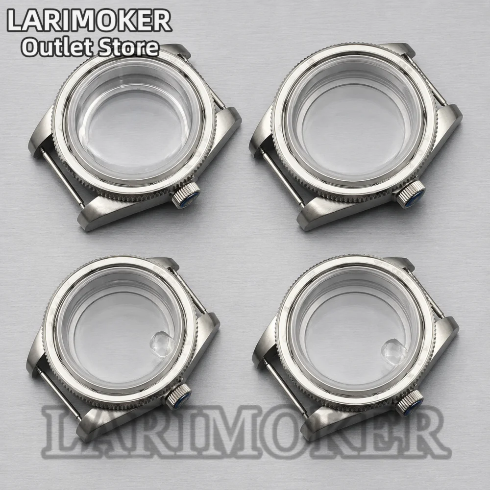 LARIMOKER 40mm silver Stainless Steel Case Dome Glass and Sapphire Glass Suitable for NH35 NH36 ETA2824 PT5000 MIYOTA Movement
LARIMOKER 40mm silver Stainless Steel Case Dome Glass and Sapphire Glass Suitable for NH35 NH36 ETA2824 PT5000 MIYOTA Movement