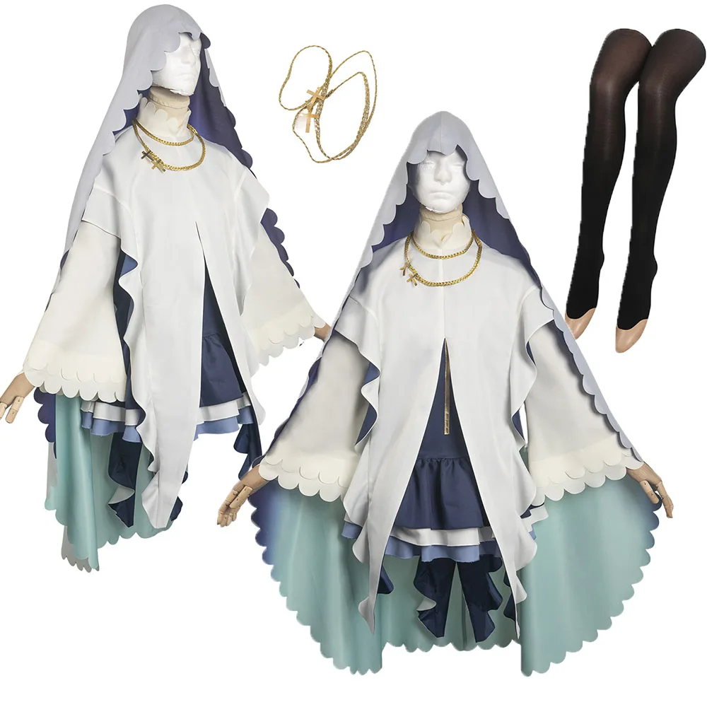 Anime Shiro Seijo to Kuro Bokushi Cecilia Cosplay Dress Cloak Costume Girls Women Adult Halloween Carnival Party Disguise Outfit
Anime Shiro Seijo to Kuro Bokushi Cecilia Cosplay Dress Cloak Costume Girls Women Adult Halloween Carnival Party Disguise Outfit