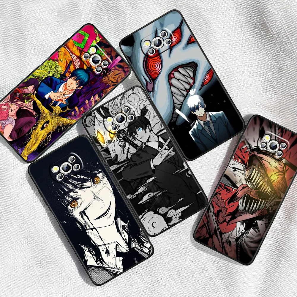 Anime Chainsaw Man Comics For Xiaomi Mi Poco F5 F4 F3 X6 X5 X4 X3 M6 M5 M5S M4 M3 C65 Pro GT NFC 5G Black Funda Phone Case
Anime Chainsaw Man Comics For Xiaomi Mi Poco F5 F4 F3 X6 X5 X4 X3 M6 M5 M5S M4 M3 C65 Pro GT NFC 5G Black Funda Phone Case