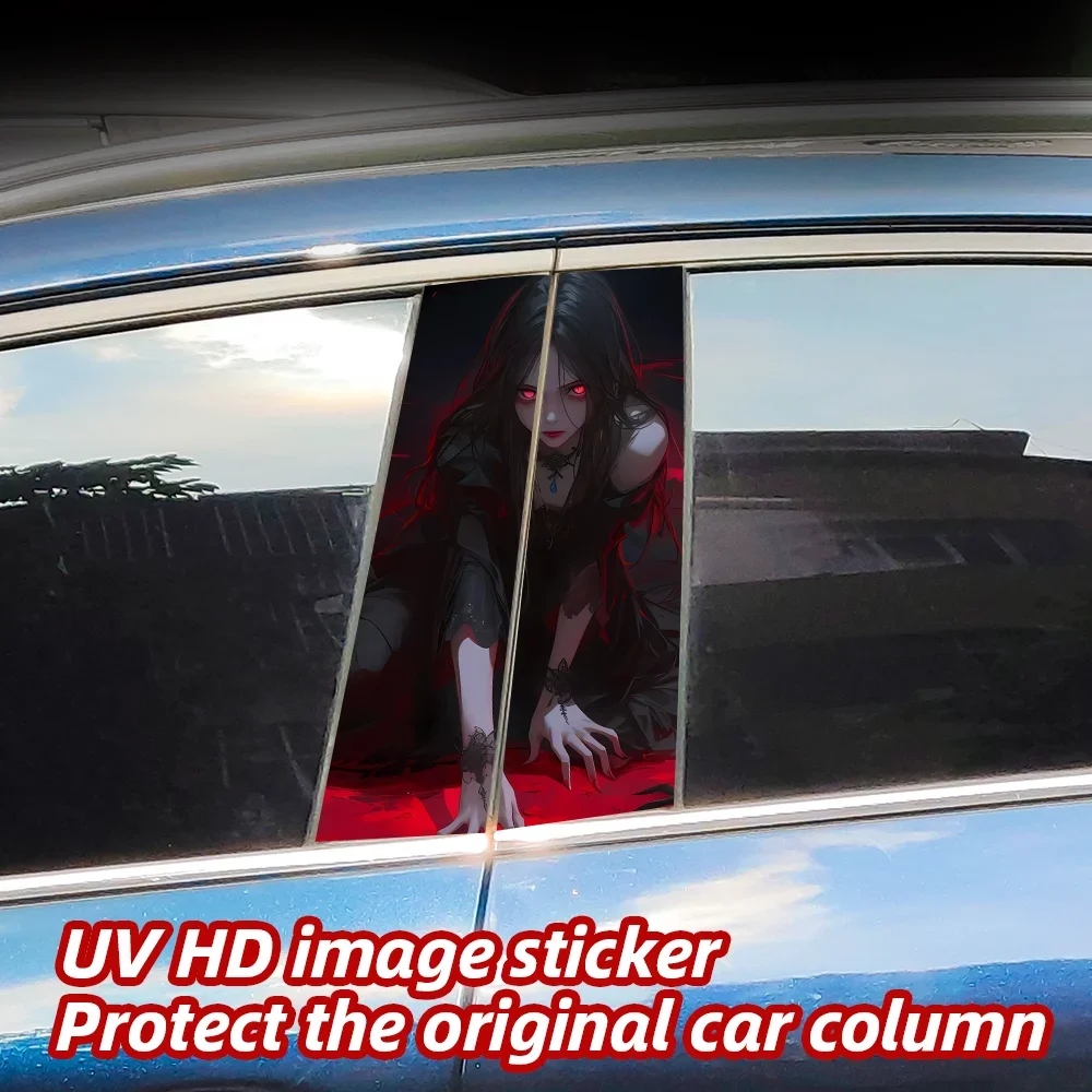 Horror Girl Car Stickers Auto B Pillar Waterproof Sunscreen Decoration Cover Scratches Car Doors Pillar Vinyl Decals Accessories
Horror Girl Car Stickers Auto B Pillar Waterproof Sunscreen Decoration Cover Scratches Car Doors Pillar Vinyl Decals Accessories