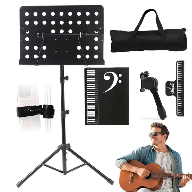 Foldable Music Stand Professional Metal Music Stand Shelf Set With Music Sheet Clip 35-55 Inch Adjustable Tall Stand With Bag
Foldable Music Stand Professional Metal Music Stand Shelf Set With Music Sheet Clip 35-55 Inch Adjustable Tall Stand With Bag