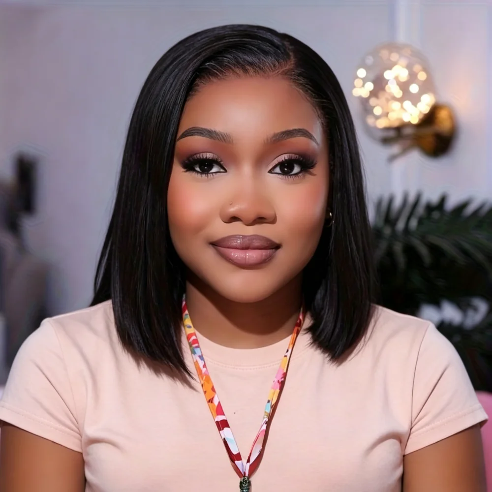 10 Inch 13x4 Transparent Lace Front Straight Bob Human Hair Wig -Human Hair Pre-Plucked Short Bob Wig for Women
10 Inch 13x4 Transparent Lace Front Straight Bob Human Hair Wig -Human Hair Pre-Plucked Short Bob Wig for Women