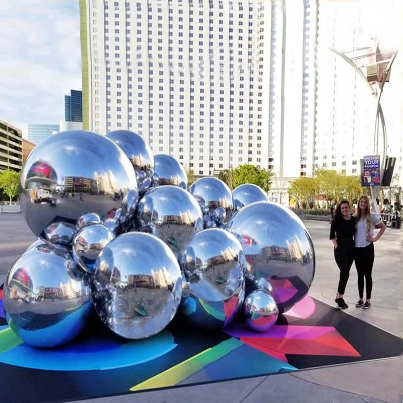 1Pcs Inflatable Mirror Ball Big Shiny Balls Airtight Giant Mirror Balloon Large PVC Sealed Sphere For Wedding Decoration
1Pcs Inflatable Mirror Ball Big Shiny Balls Airtight Giant Mirror Balloon Large PVC Sealed Sphere For Wedding Decoration