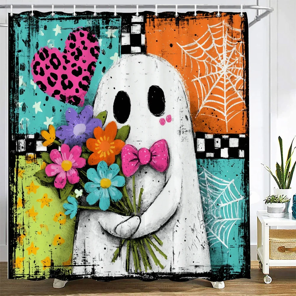 cartoon Halloween Shower Curtain Horrible skulls and Pumpkin ghost Bathroom Curtain All Saints Day home Decor Curtain
cartoon Halloween Shower Curtain Horrible skulls and Pumpkin ghost Bathroom Curtain All Saints Day home Decor Curtain