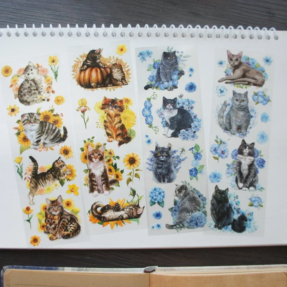 6 Sheet Cute Cat Like Play with Flower PVC Sticker Design AS Gift Tag Gift Seal Decoration Scrapbooking DIY Sticker
6 Sheet Cute Cat Like Play with Flower PVC Sticker Design AS Gift Tag Gift Seal Decoration Scrapbooking DIY Sticker
