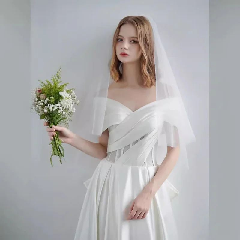 New Bride Luxury Satin Wedding Veil Niche White Body Shaping Low Waist Slimming Lace-up Floor-length Light Wedding Dress
New Bride Luxury Satin Wedding Veil Niche White Body Shaping Low Waist Slimming Lace-up Floor-length Light Wedding Dress