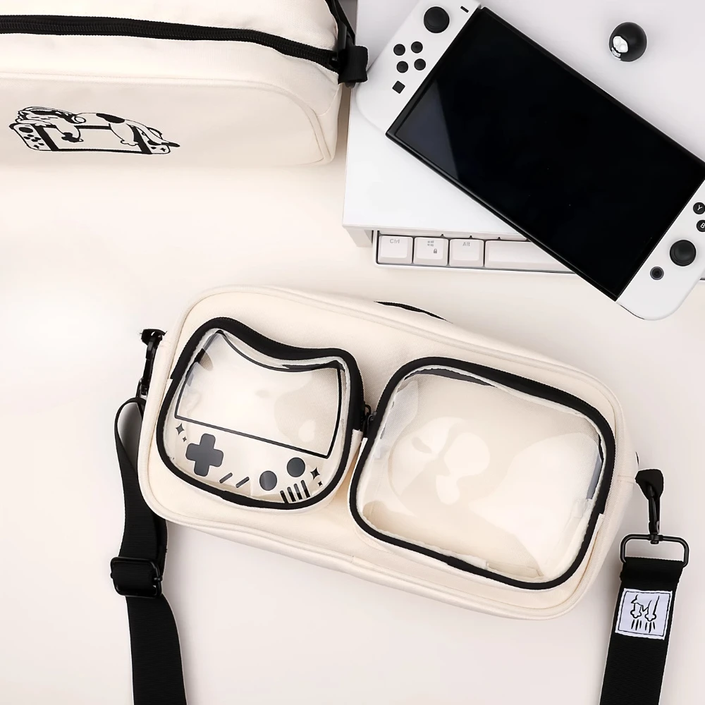 For SWITCH/OLED/NS2 Game Console Storage Bag Customized Oxford Cloth Cute Cat Crossbody Bag Waterproof Multi-functional Bags
For SWITCH/OLED/NS2 Game Console Storage Bag Customized Oxford Cloth Cute Cat Crossbody Bag Waterproof Multi-functional Bags