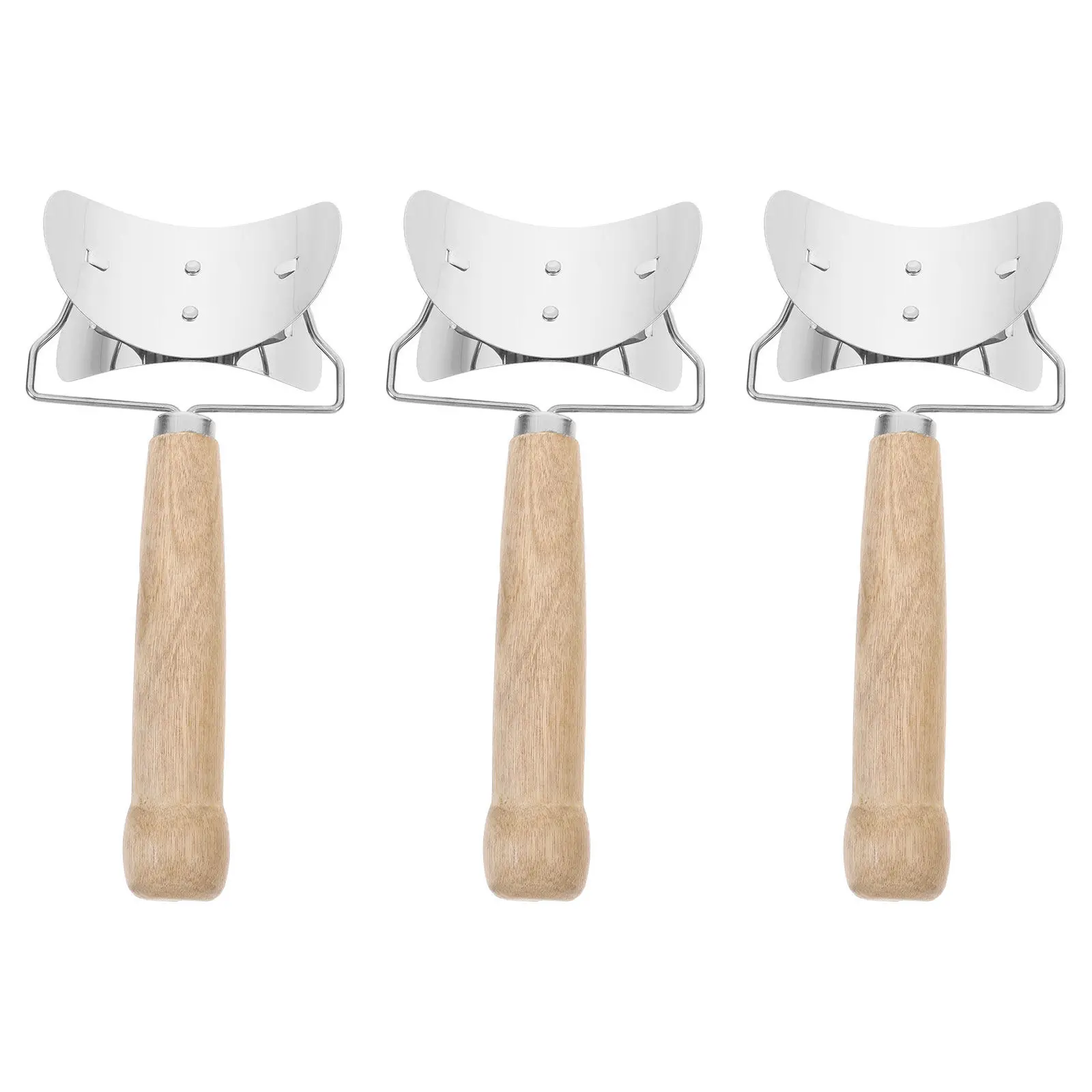 3Pcs Stainless Steel Dumpling Wrapper Cutter with Ergonomic Wood Handle Fast Round Dough Cutting Tool for Home Kitchen Dumpling
3Pcs Stainless Steel Dumpling Wrapper Cutter with Ergonomic Wood Handle Fast Round Dough Cutting Tool for Home Kitchen Dumpling