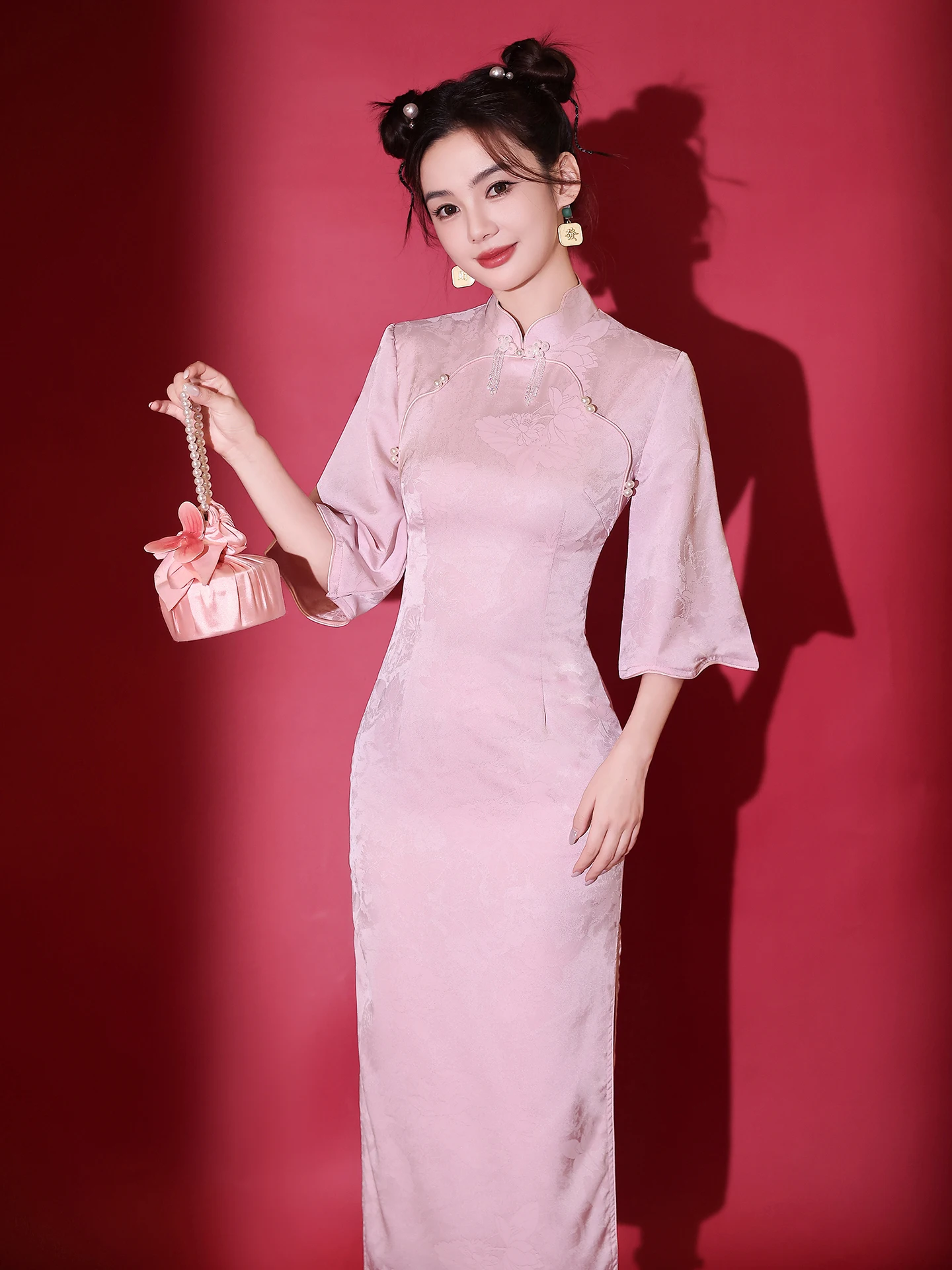 Pink Engagement Dr New Chinese Sle Young Model Wedding Dr Maids Dr Warmth Long Sve Full Length
Pink Engagement Dr New Chinese Sle Young Model Wedding Dr Maids Dr Warmth Long Sve Full Length