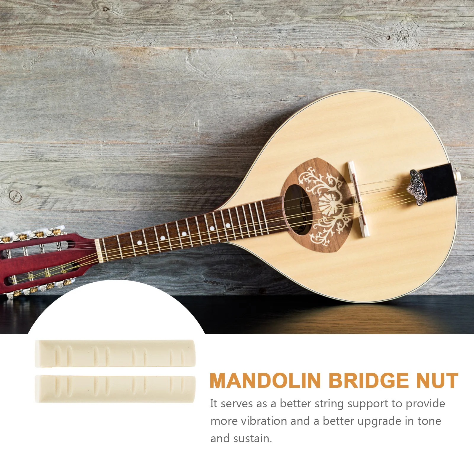 2Pcs Mandolin String Nuts Premium ABS Durable Replacement Parts Noise Reduction String Support Mandolin Accessories Upgrade
2Pcs Mandolin String Nuts Premium ABS Durable Replacement Parts Noise Reduction String Support Mandolin Accessories Upgrade