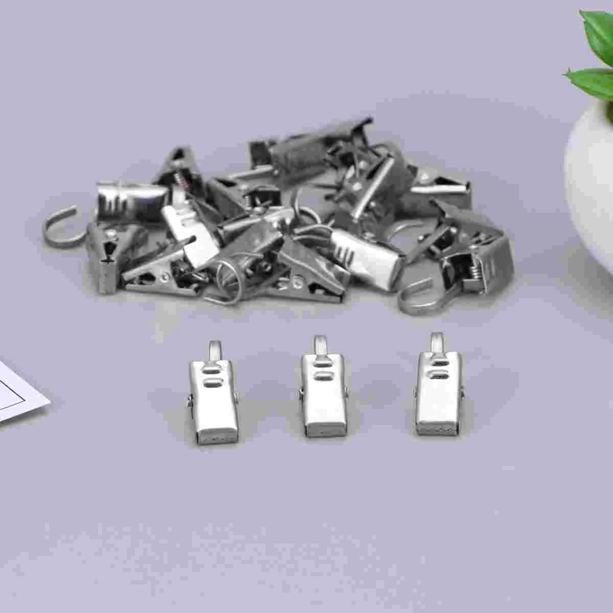 20 PCS Curtain Clamps Drapery Ring with Clip Rings Stainless Steel Hook Curtains
20 PCS Curtain Clamps Drapery Ring with Clip Rings Stainless Steel Hook Curtains